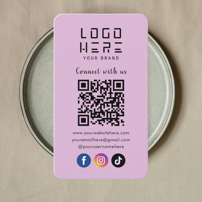 Verbinden Sie mit dem QR-Code für Social Media Lil Visitenkarte (Von Creator hochgeladen)