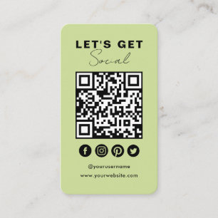 Verbinden Sie mit dem QR-Code für Social Media Som Visitenkarte