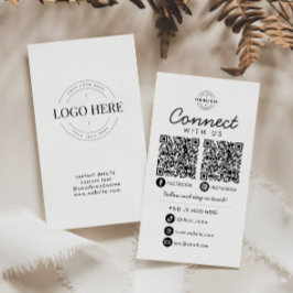 Verbinden Sie mit dem QR-Logo von US Social Media Visitenkarte