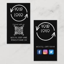 Verbinden Sie mit uns, QR-Code für Social Media, B
