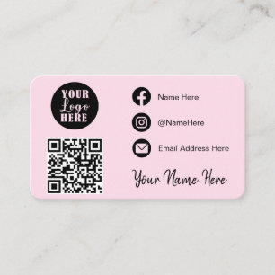 Verbinden Sie mit uns Social Media QR Visitenkarte