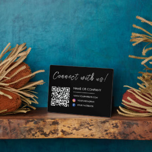 Verbinden Sie mit uns Website Qr Code Social Media Fotoplatte