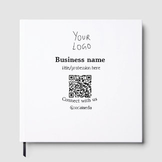 Verbinden Sie mit unserem Firmenlogo QR Social Med Gästebuch