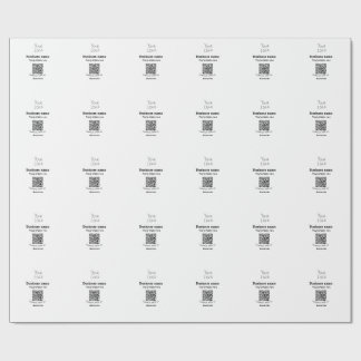 Verbinden Sie mit unserem Firmenlogo QR Social Med Geschenkpapier