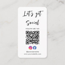 Verbinden Sie mit US Instagram Facebook Qr Code we