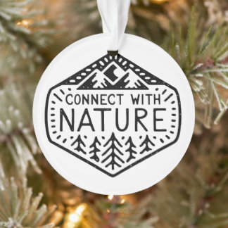 Verbinden Sie sich mit skandinavischem Weiß Ornament