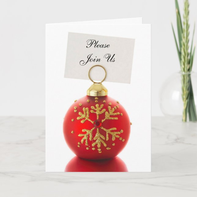 Verbinden Sie uns bitte Feiertagseinladungskarten Einladung (Vorderseite)