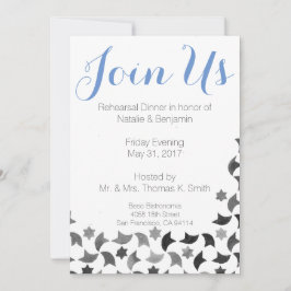 Verbinden Sie uns, laden Proben-Abendessen | Einladung