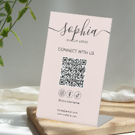 Verbinden Sie uns mit Social Media Script Sockelschild