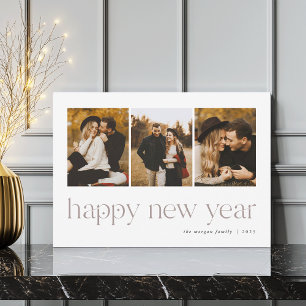 Verbindung   3 Foto Neujahr Feiertagskarte