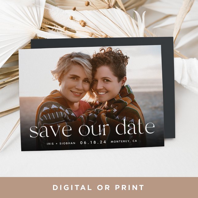 Verbindung | Horizontales Foto Save The Date (Von Creator hochgeladen)