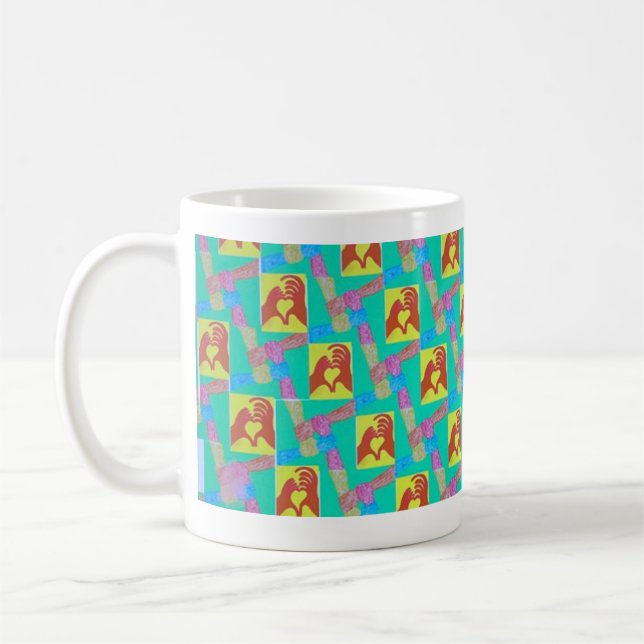 Verbindung in jede Richtung Abstract Mug Kaffeetasse (Links)