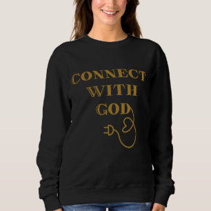 Verbindung mit dem biblischen Zitat der Frau Sweatshirt
