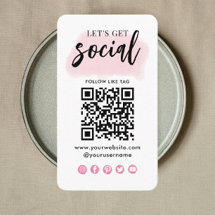 Verbindung mit dem QR-Code der Social Media Visitenkarte
