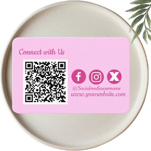 Verbindung mit dem QR-Code der US Social Media Visitenkarte