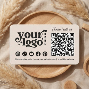 Verbindung mit dem QR-Code-Geschäft von US Social Visitenkarte