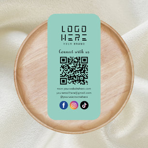 Verbindung mit dem QR-Kodex der US-Sozialmedien Visitenkarte