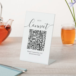 Verbindung mit der US QR Code Business Company-Mar Sockelschild