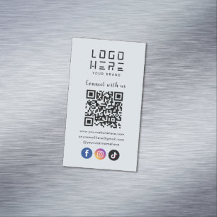 Verbindung mit der US Social Media QR Code Soft Na Magnetische Visitenkarte