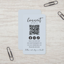 Verbindung mit QR-Code der US Social Media Navy Visitenkarte