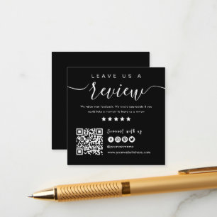 Verbindung mit QR-Code von uns   Verlass US A Revi Begleitkarte