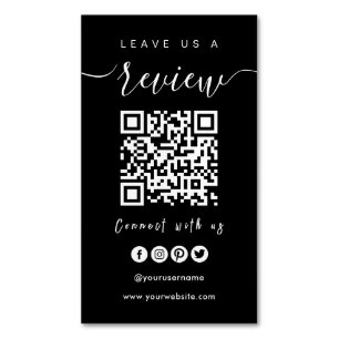 Verbindung mit QR-Code von uns Verlass US A Revi Magnetische Visitenkarte