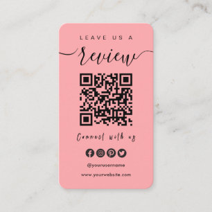 Verbindung mit QR-Code von uns   Verlass US A Revi Visitenkarte