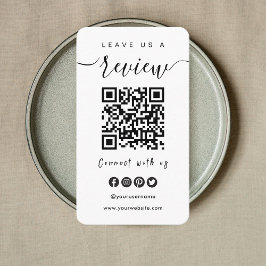 Verbindung mit QR-Code von uns | Verlass US A Revi Visitenkarte