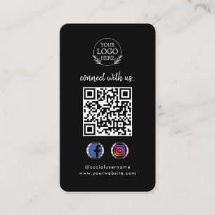 Verbindung mit uns   QR-Code für soziale Medien Visitenkarte