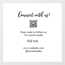 Verbindung mit uns Scan QR Code hinzufügen Website