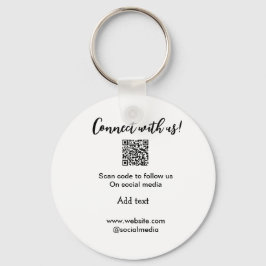 Verbindung mit uns Scan QR Code hinzufügen Website Schlüsselanhänger