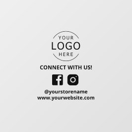 Verbindung mit unserem Social Media-Marketing Fensteraufkleber