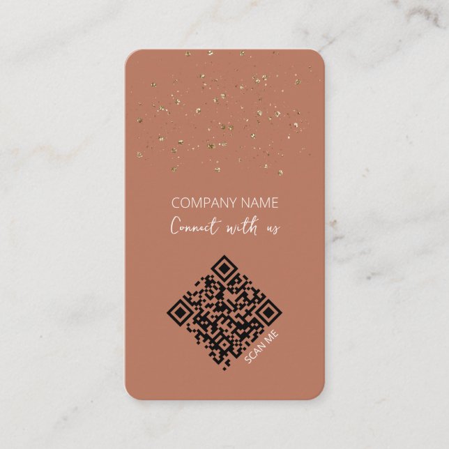 Verbindung mit unserer Scan Me Business Card Visitenkarte (Vorderseite)