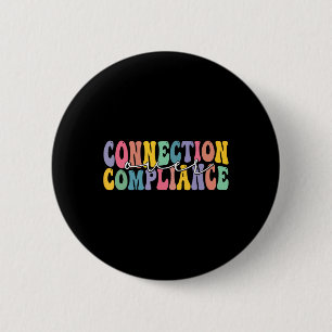 Verbindung statt Compliance Autismus-Bewusstseinsm Button