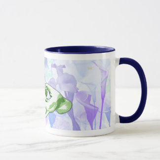 Verbindung u. Cala-Lilien Tasse