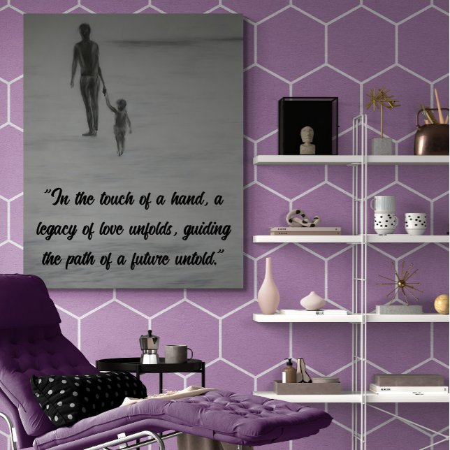 Verbindung von Herzen: Emotionaler Vater und Kind Poster (Von Creator hochgeladen)