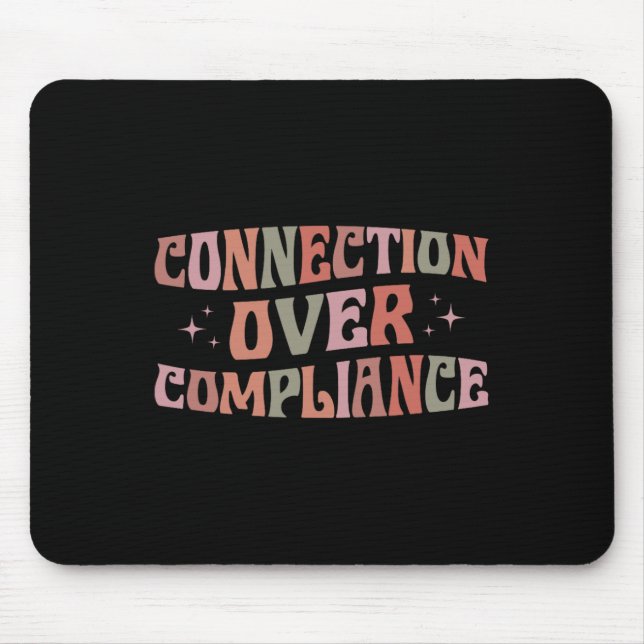 Verbindung vor Compliance Autismus-Bewusstsein Spe Mousepad (Vorne)