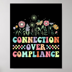 Verbindung vor Compliance Autismus-Bewusstsein Spe Poster