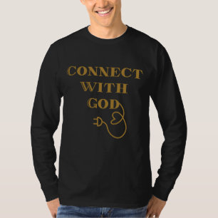 Verbindung zu Gott biblischen Zitat Mens Long Slee T-Shirt