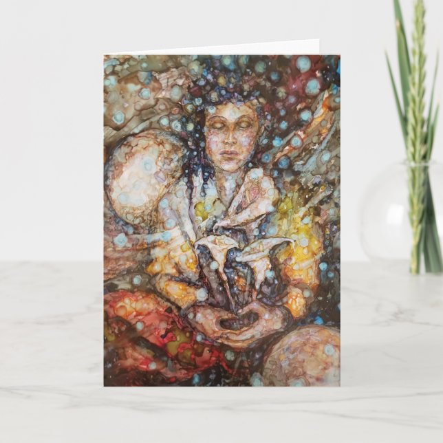 "Verbindung zum Geist" Dankeskarte (Vorderseite)