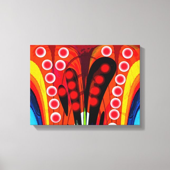 Verbindungen abstrakter Kunst Leinwanddruck (Vorderseite)