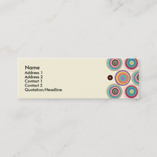 Verbindungs-Herz-Visitenkarte-Schablone Mini Visitenkarte