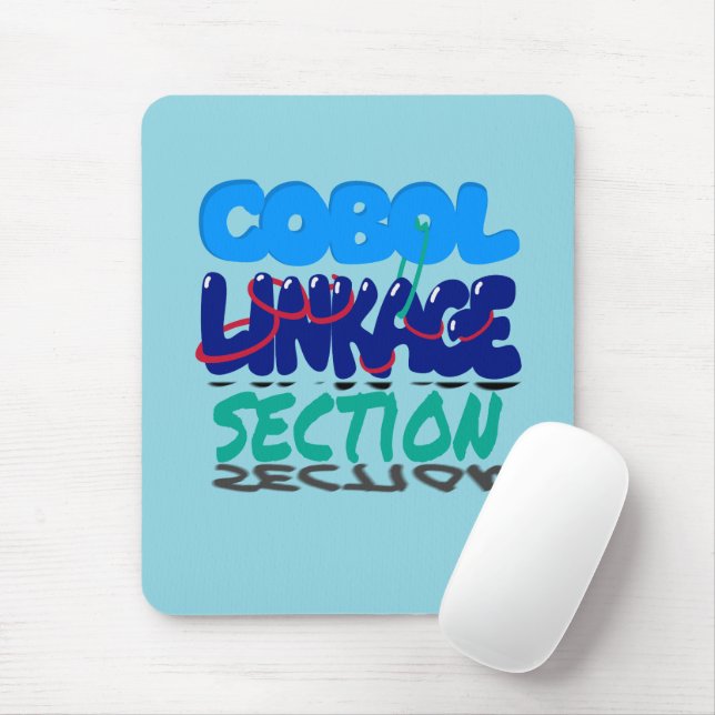 Verbindungsabschnitt in der Cobol-Programmierung Mousepad (Mit Mouse)
