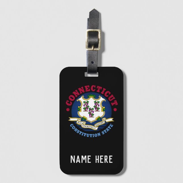 VERBINDUNGSSTAAT FLAG GEPÄCKANHÄNGER (Vorderseite Vertikal)