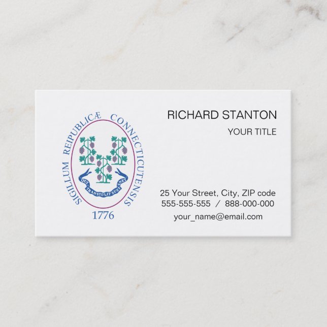 Verbindungszeichen Visitenkarte (Vorderseite)