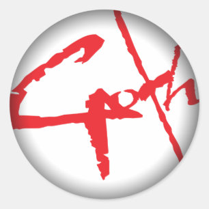 Verblassen Sie, um ringsum Aufkleber zu schwärzen