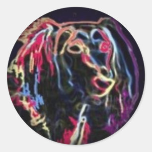 Verblassen Sie, um ringsum Aufkleber zu schwärzen