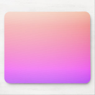 Verblassendes Pfirsichrosa und lila farbenfrohes O Mousepad