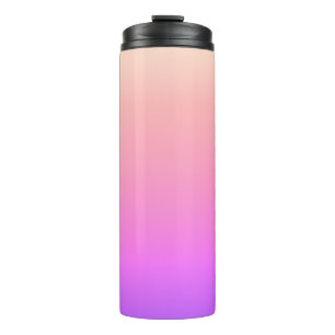 Verblassendes Pfirsichrosa und lila farbenfrohes O Thermosbecher