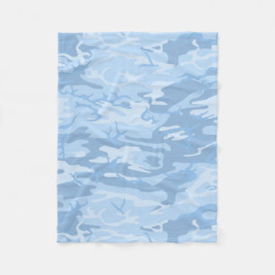 Verblaßte blaue Camouflage Fleecedecke